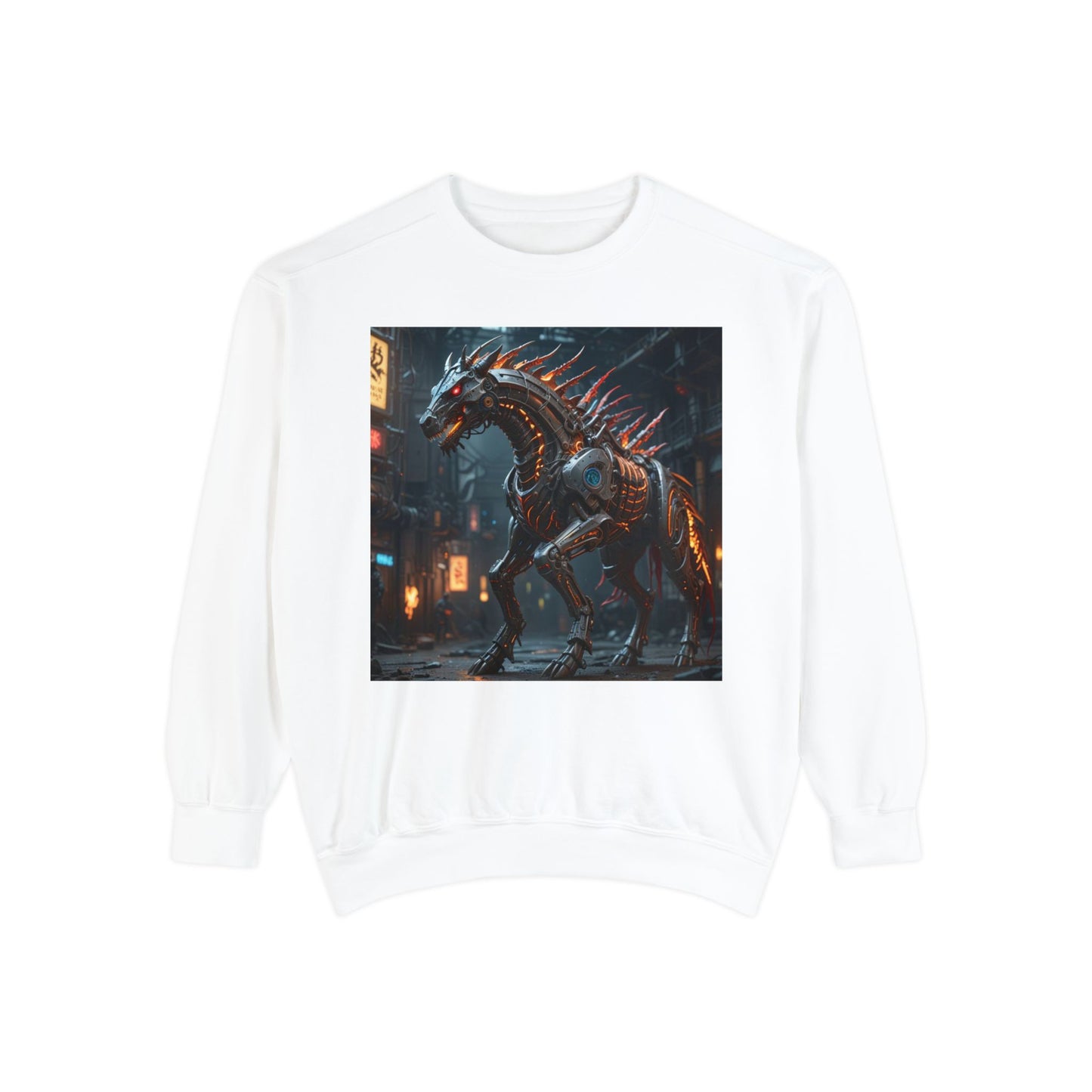 Hell Horse Unisex Garment-Dyed Sweatshirt