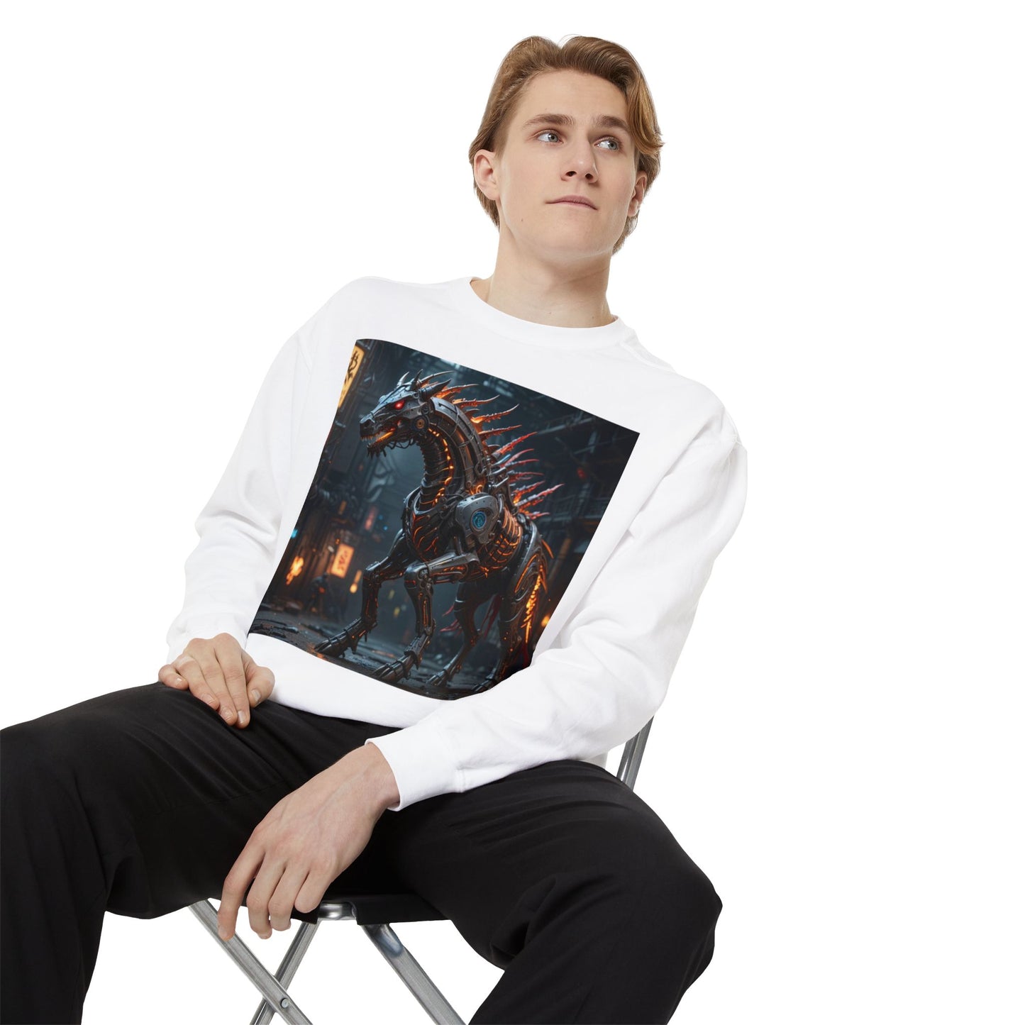 Hell Horse Unisex Garment-Dyed Sweatshirt